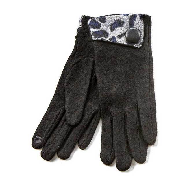 Γυναικεία γάντια Verde  02-579 μαύρο 